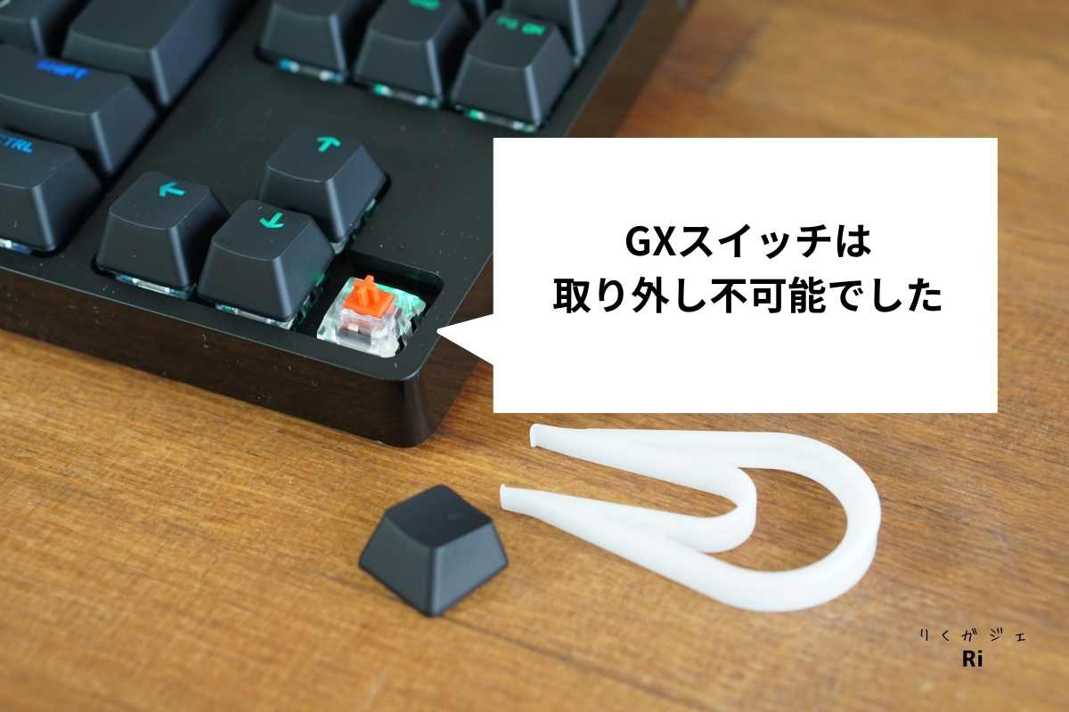 GXスイッチは取り外し不可写真